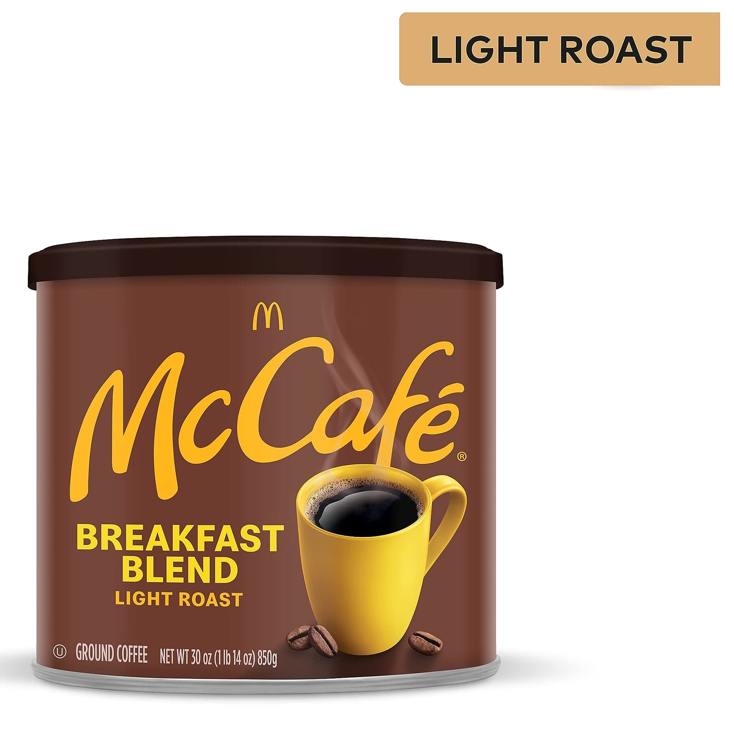 - McDonalds McCafe Breakfast Blend Light Roast Ground Coffee 850g -