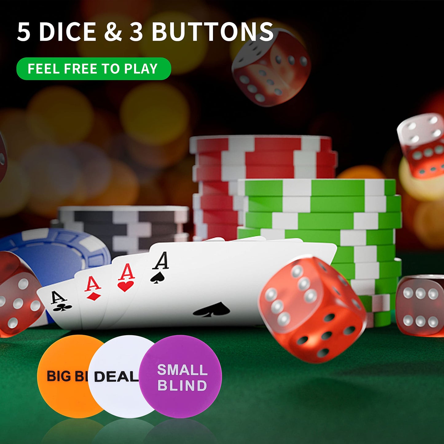 - JUNGLE STONE Texas Holdem Poker Set | 500 Piece Set in Aluminium Case -