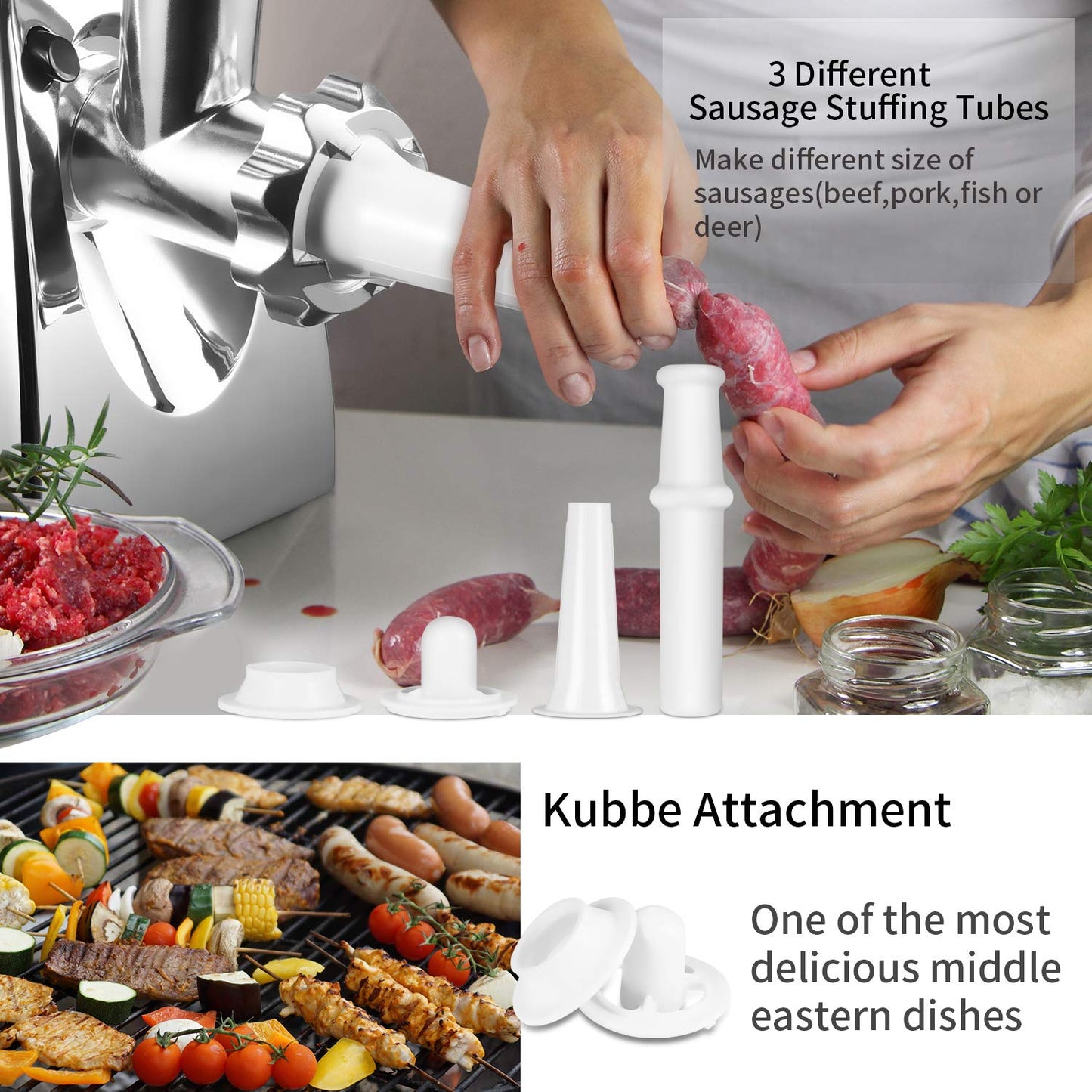 - Nestling® Electric Meat Mincer Grinder | Sausage Maker | Powerful 2800 Watt Copper Motor -