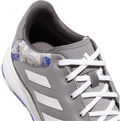 adidas Mens S2G 23 Spiked Golf Shoes Grey3/White/Lucid Blue 10 (44.7)