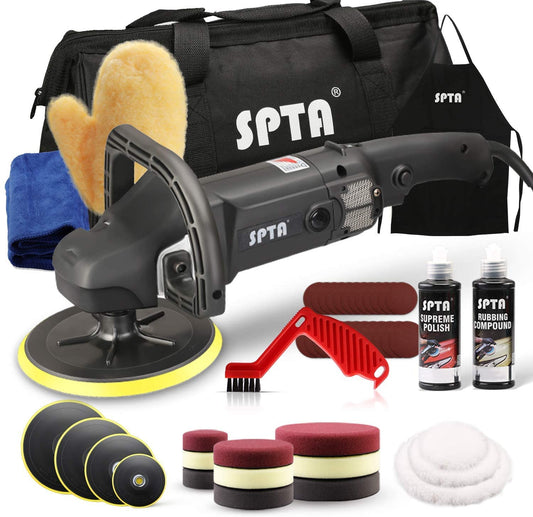 - Electric Car Polisher | SPTA 7 Inch 180mm Rotary Polisher | Car Polisher Electric Polisher -