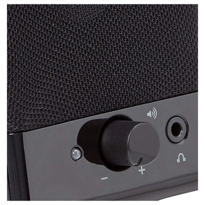 Amazon Basics Computer Speakers For Desktop or Laptop PC, USB-Powered, Black