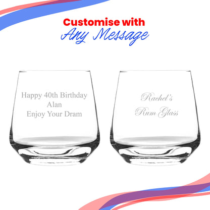 - Personalised Engraved 345ml Tallo Whiskey Glass -