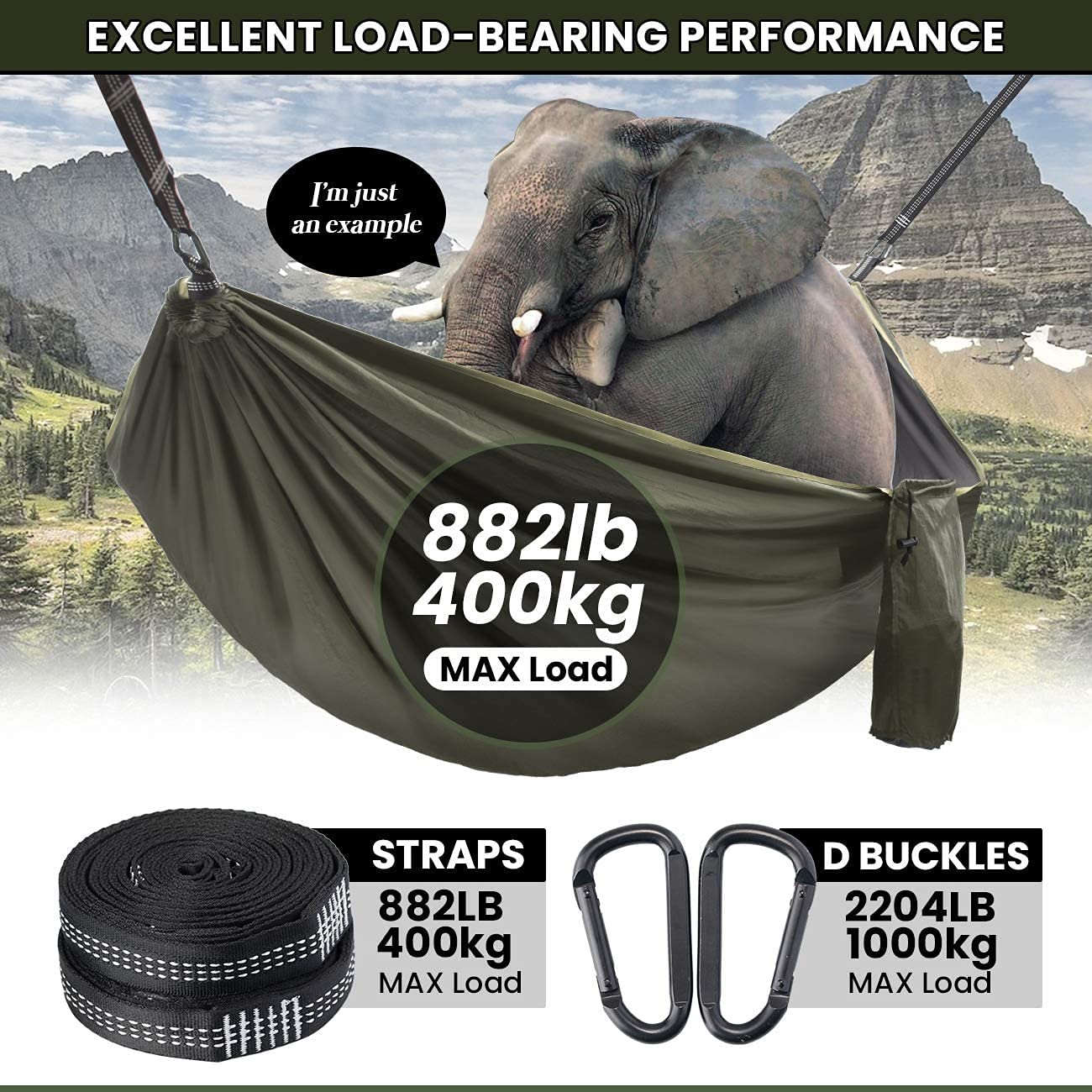 - Overmont Camping Hammock | Mosquito Net | Ultralight 210T Double Layer Nylon -