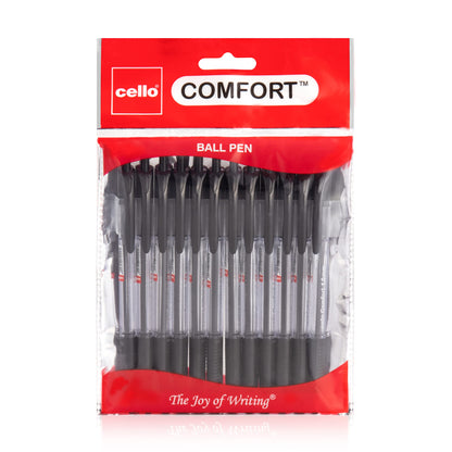 Cello Ballpoint Black Pens, Pack of 24 (1.0mm) Medium Point Retractable, Coloured pens Ball Point Black Ink biro Pens; Ideal for Office supplies, School Stationary supplies