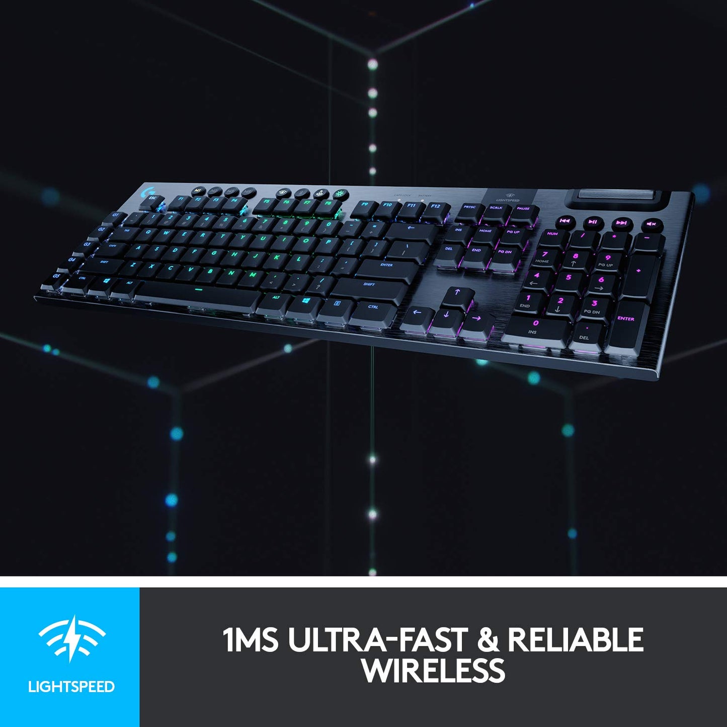- Logitech G915 LIGHTSPEED Wireless Mechanical Gaming Keyboard -