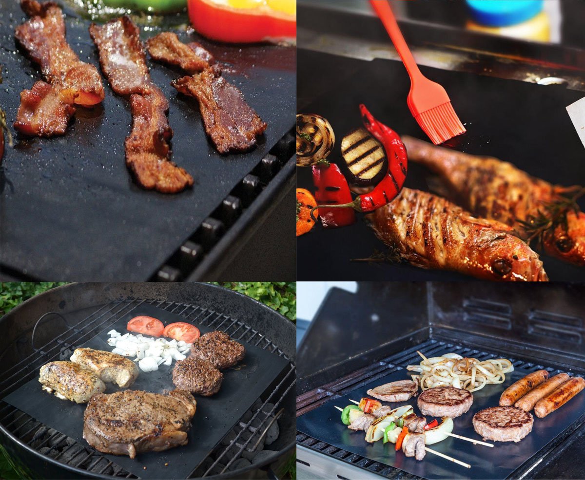 - GoFriend BBQ Grill Mat Set of 5 | Non-stick Barbecue Grill & Baking Mats -
