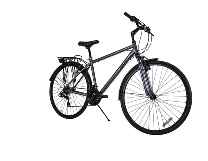 Bounty Country Hybrid Bike - Lightweight Alloy Frame, 18 Speed Shimano Gears, Zoom Suspension Forks - ideal for cycling Enthusiasts