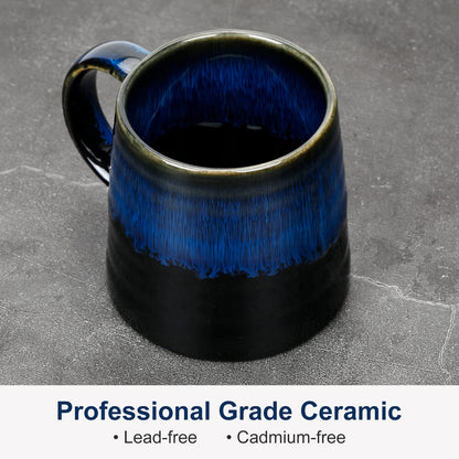- SECELES 400ml Large Ceramic Coffee Mugs | 14Oz Handmade -