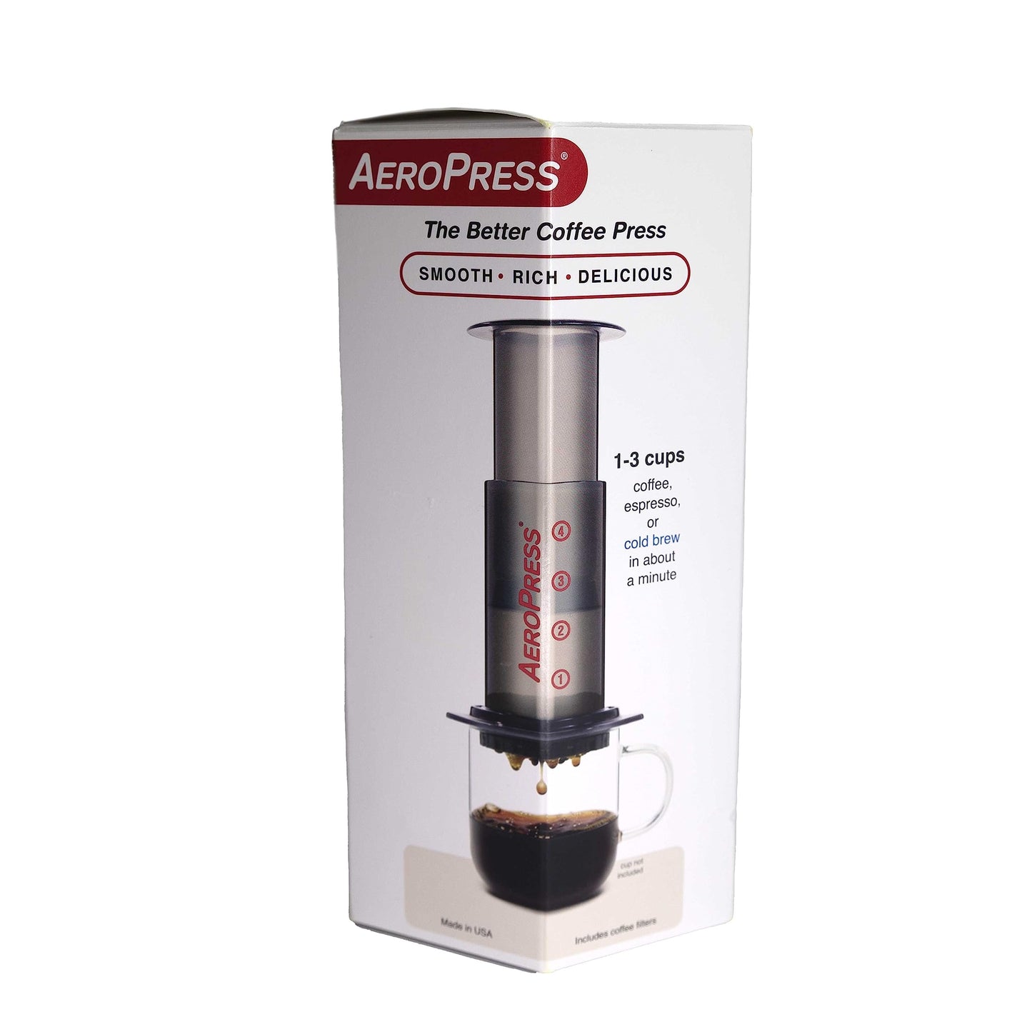 - Rave Coffee AeroPress Gift Set | AeroPress Coffee Maker, Delicious 250g Rave Signature Blend Ground Coffee & Brewing Guide -