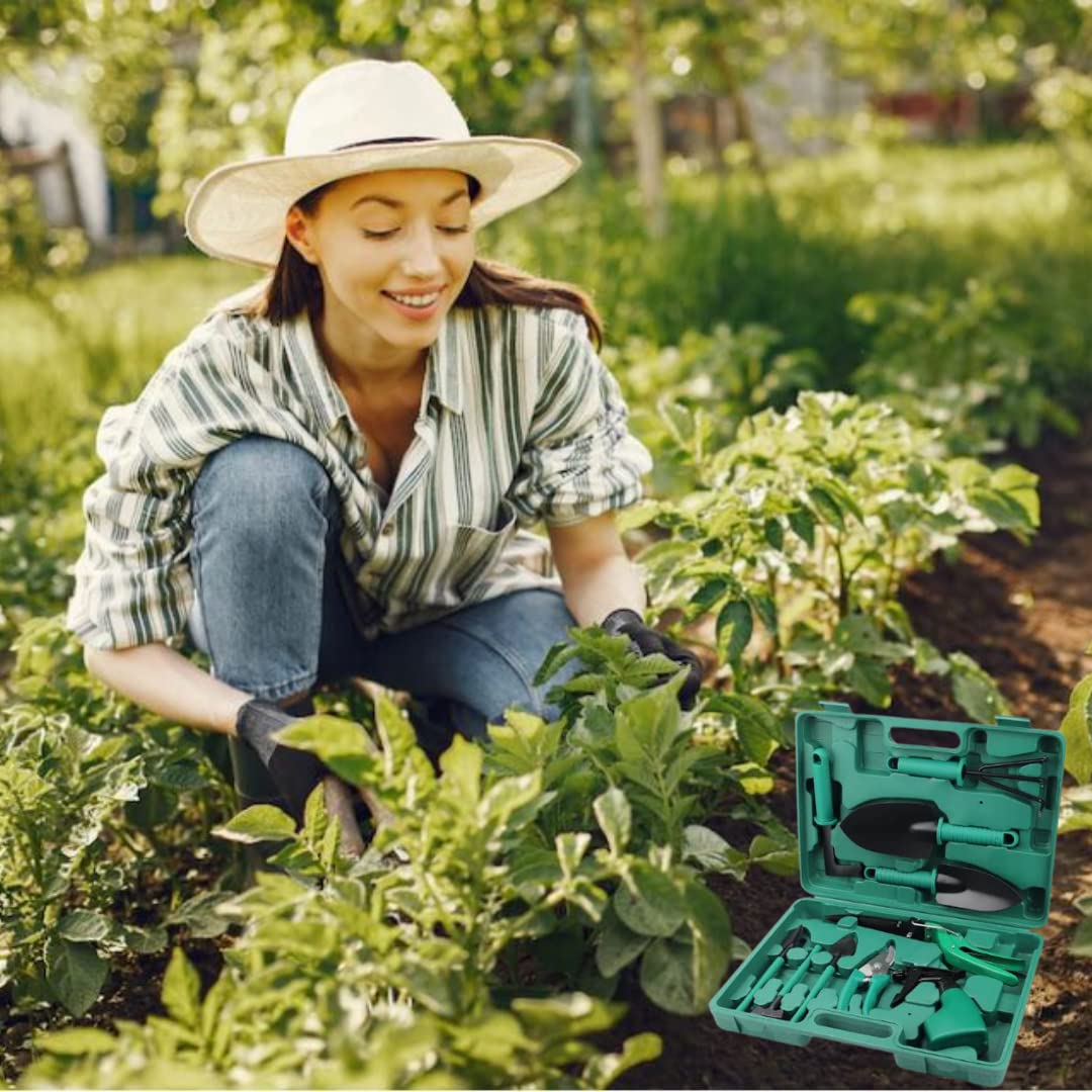 - DR GARDEN Garden Tools Set | Gardening Kit (10pcs) | Hand Tools for Gardener -