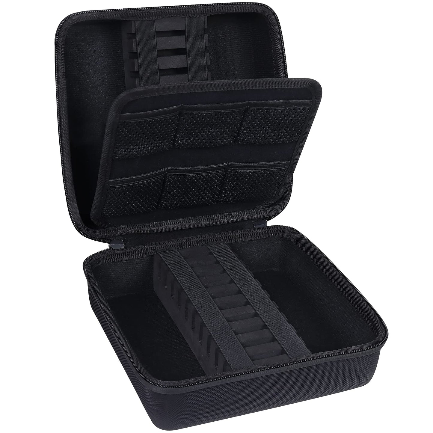 co2CREA Hard EVA Shell Storage Dart Case for 20 Steel Tip or Soft Tip Darts, Carrying Case with Numerous mesh Pockets Holder for Dart Tips,Shafts,Flights and More Dart Accessories,Case Only