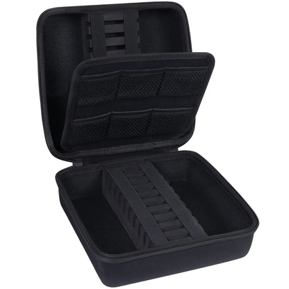 co2CREA Hard EVA Shell Storage Dart Case for 20 Steel Tip or Soft Tip Darts, Carrying Case with Numerous mesh Pockets Holder for Dart Tips,Shafts,Flights and More Dart Accessories,Case Only