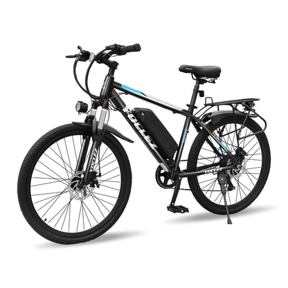 26'' Electric Bikes for Adults. City Commuter E-bike with High-Speed Brushless Motor. Electric Bike for 7 Speed Gear, Built-in 36V-8Ah/13Ah Removable Li-Ion Battery, G51 LCD Display, Dual Disc Brake