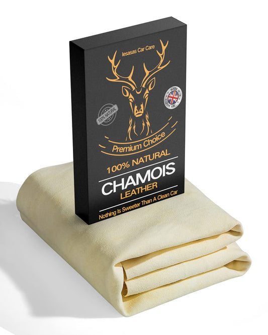 - lesasas Chamois Leathers For Cars | Large Car Drying Towel | 60 x 40 cm -