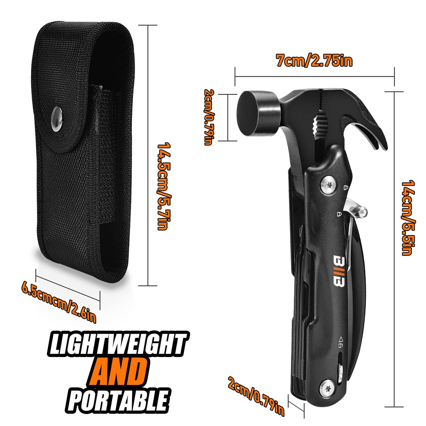 BIIB Gifts for Men, Multi Tool Mens Gifts for Dad Birthday Gifts for Men Who Have Everything, Gadgets for Men Camping Accessories, Christmas Gifts for Him Stocking Fillers for Men, Father s Day Gifts