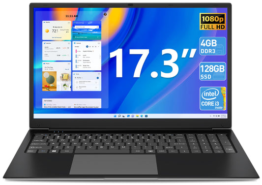 - SGIN Laptop | 17.3 Inch | 4GB RAM | 128GB | SSD | i3-5005U -