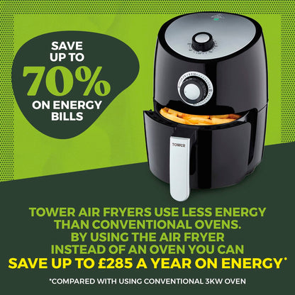 - Tower T17023 Vortx | Manual Air Fryer Oven | Rapid Air Circulation -
