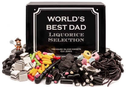 - Worlds Best Dad - Retro Liquorice Hamper