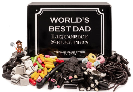 - Worlds Best Dad - Retro Liquorice Hamper