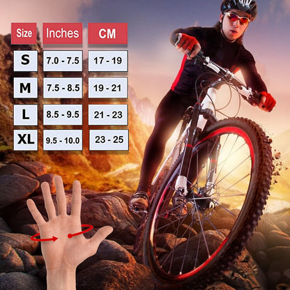 - Gel Cycling Gloves | Fingerless Padded Mountain Bike Bicycle Gloves | Anti-slip -