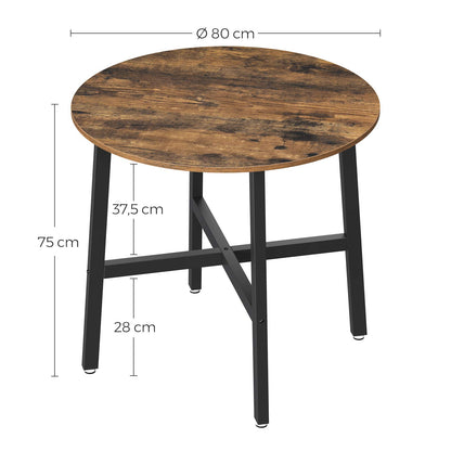 - VASAGLE Dining Table, Round Kitchen Table -