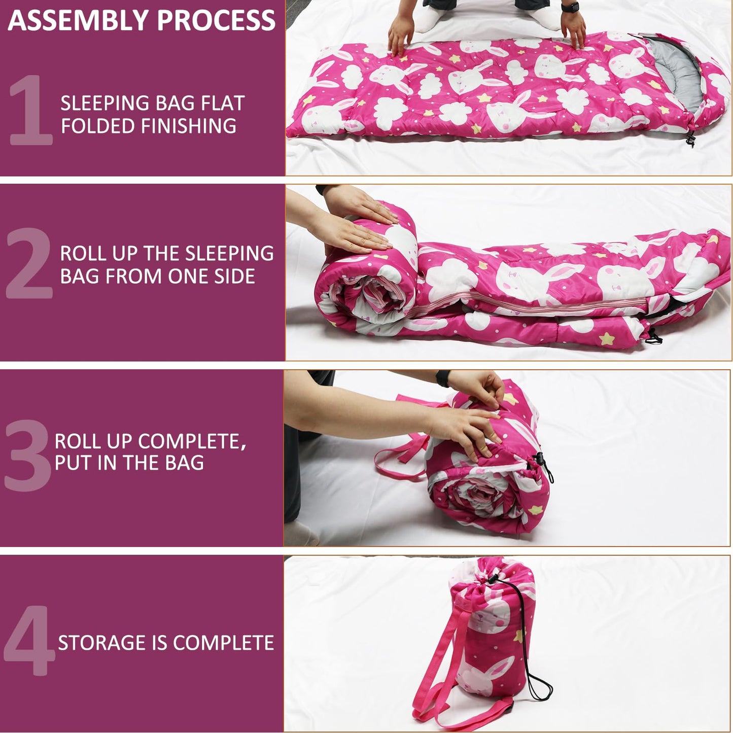 - Kids Sleeping Bags | Camping Sleeping Bags with Carry Bag -