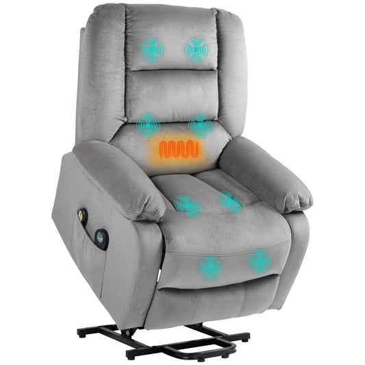 - HOMCOM Power Lift Riser and Recliner Chair | Vibration Massage and Heat -