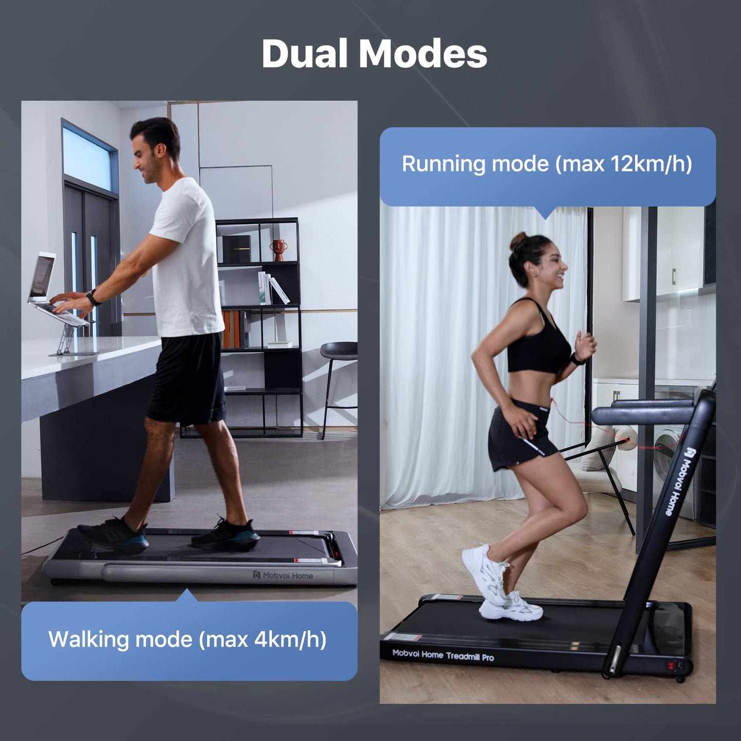 - Mobvoi Home Treadmill Pro | Foldable Treadmill for Home | Compatible with Smartwatches -