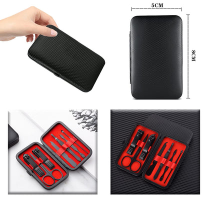 - Professional Manicure Stainless Steel Set | 7 pcs Portable Nail Clippers Set | Pedicure Set -