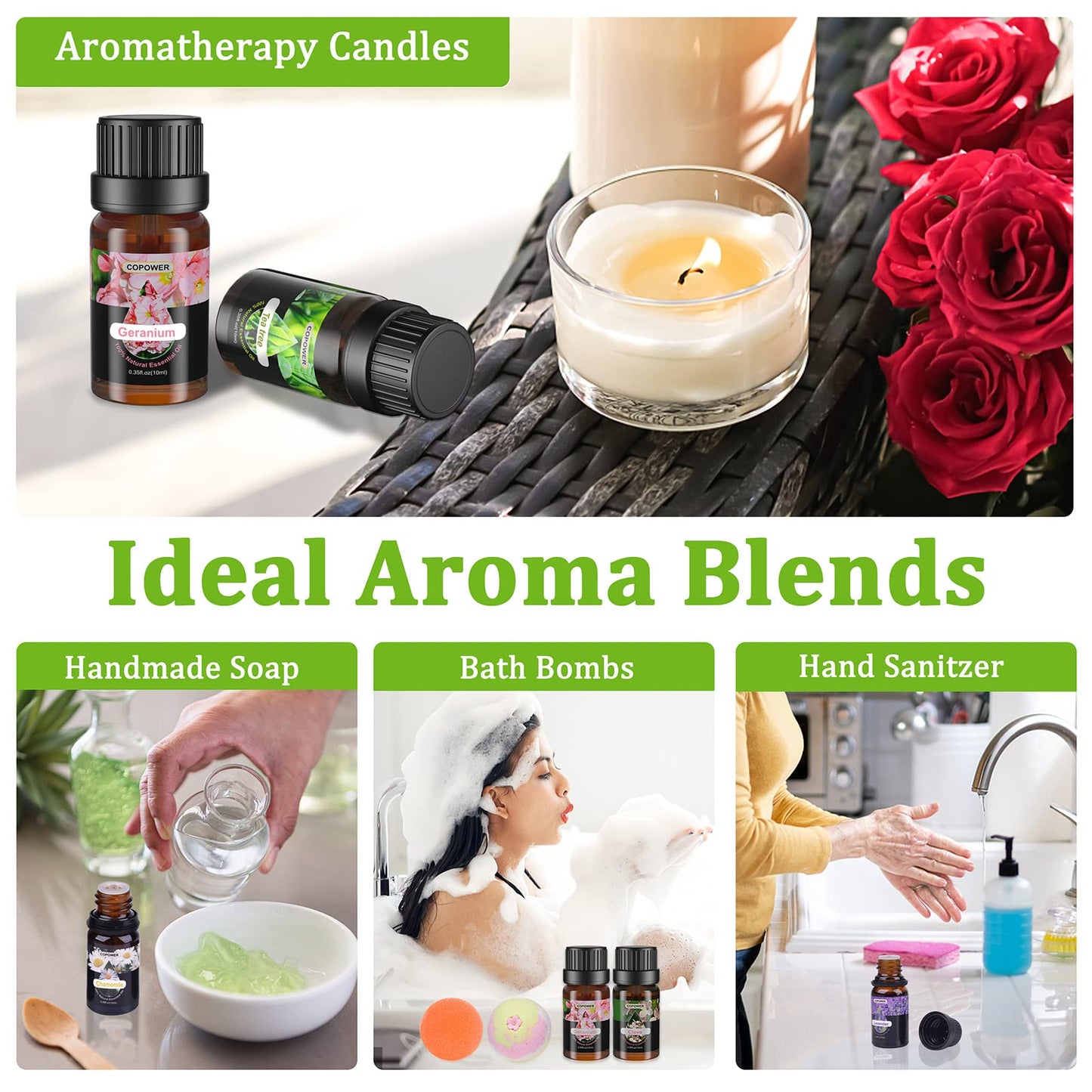 - Essential Oils for Diffusers for Home | COPOWER 20 x10mL Diffuser Oils Fragrance -