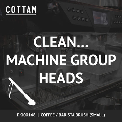 COTTAM Coffee Brush | Barista Brush | Coffee Bean Grinder & Espresso Machine Cleaning Brush (1, Small)