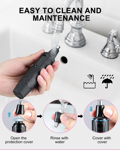 - Rechargeable Nose Hair Trimmer for Men | 2024 Painless Upgrade Nose Trimmer -