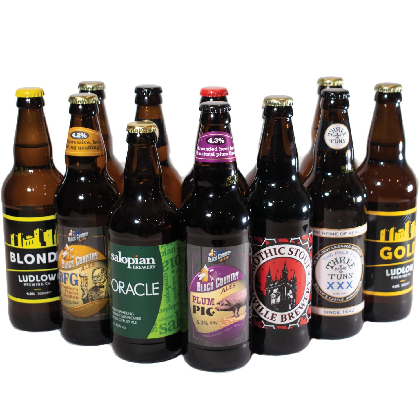 - Mixed Case British Real Ale Handpicked Selection | 12 x 500ml Bottles -