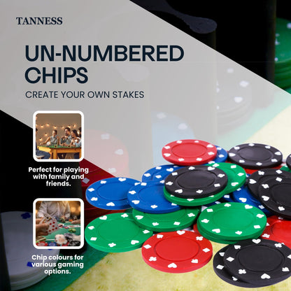 - Tanness 200 Pcs Poker Set | Casino Texas Holdem Poker Set | Black Jacks Game -