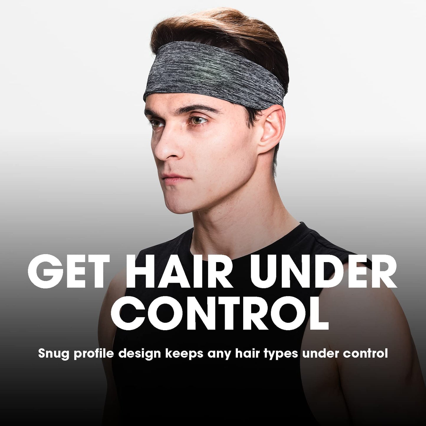 - EasYoung Headbands for Men | 3-Pack Sweat Wicking Men's Headbands -