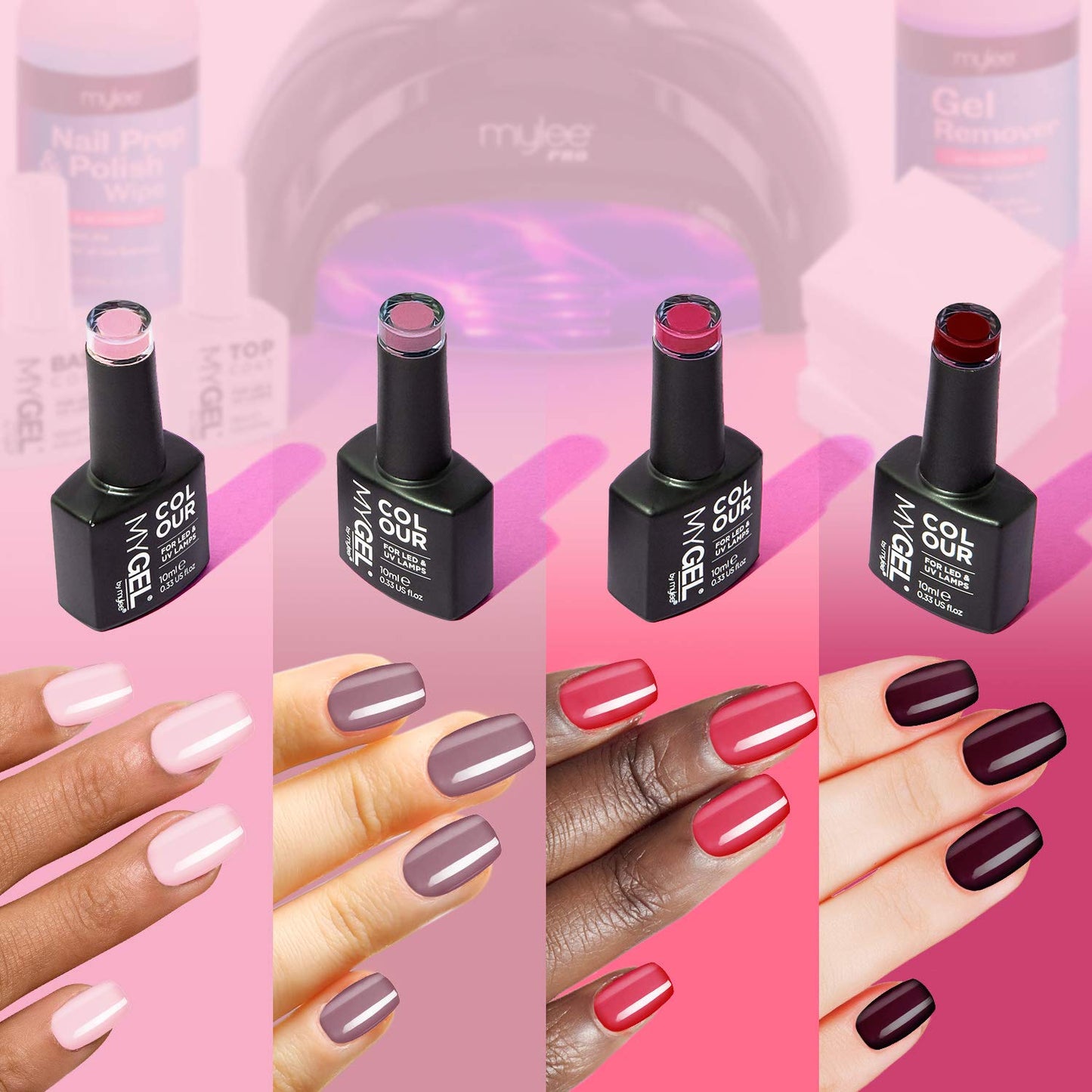 - Mylee Complete Professional Gel Nail Polish | LED Lamp Kit -