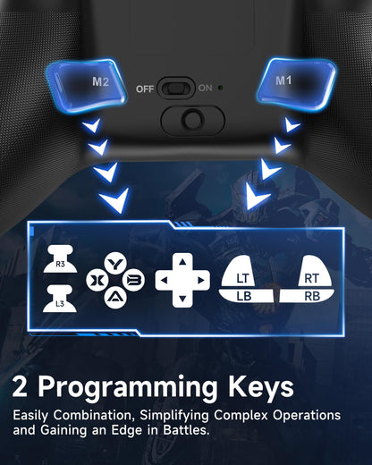 - EasySMX X15 Wireless PC Controller with Hall Triggers | Hall Joysticks | Enhanced Bluetooth Game Controller -