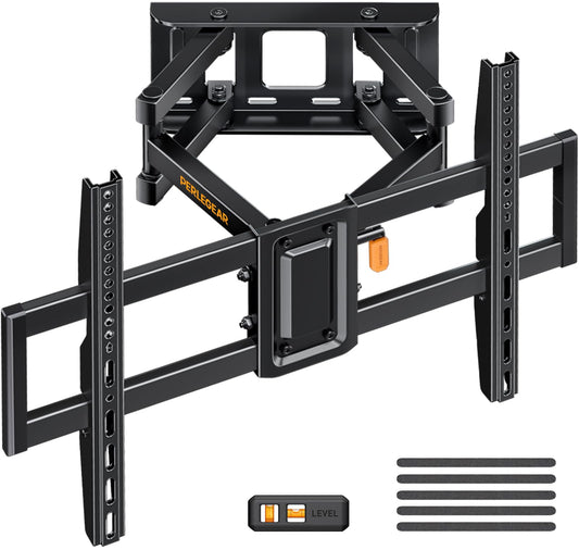 - Perlegear TV Wall Bracket | TV Mount for 37-82 inch Flat and Curved TVs | Weight up to 60kg -