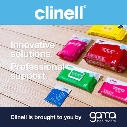 Clinell Antimicrobial Hand Wipes - Pack of 100 Individually Wrapped Sachets - Sanitising Wipes, Ideal for Travel - Dermatologically Tested, Kills 99.99% of Germs