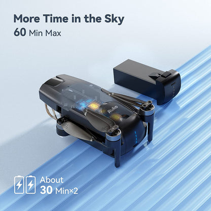 - Ruko F11MINI Drone | Under 250g Drone with Camera | 2 Batteries | 60 Min Flight Time -