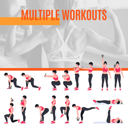 - Yaheetech 10KG Coated KettleBell for Strength and Weight Training, Home Gym, Black.