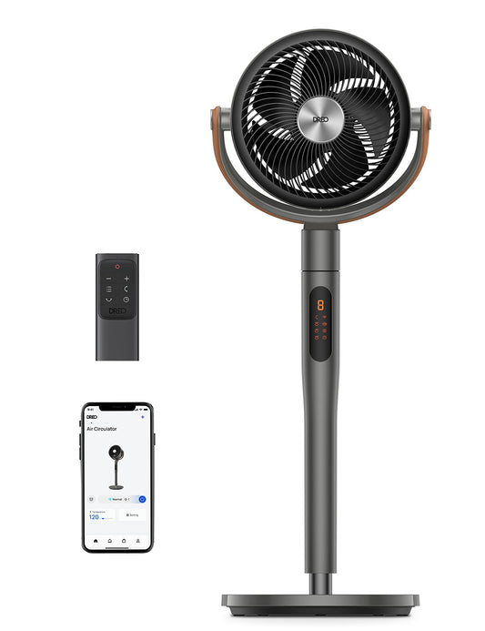 - Dreo Smart Pedestal Fan with Remote | PolyFan 513S | 43'' Quiet Standing Fan -
