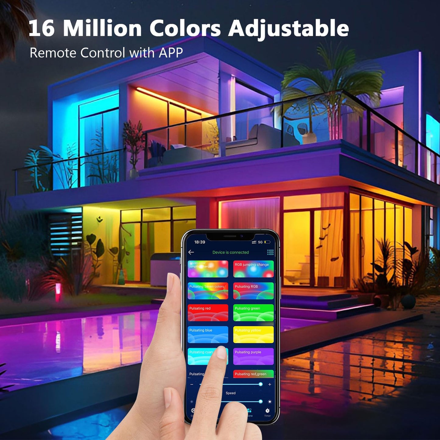 - Led Strip Light | 10m Led Lights | Cuttable Led Light Strips with Smart App Control Remote -
