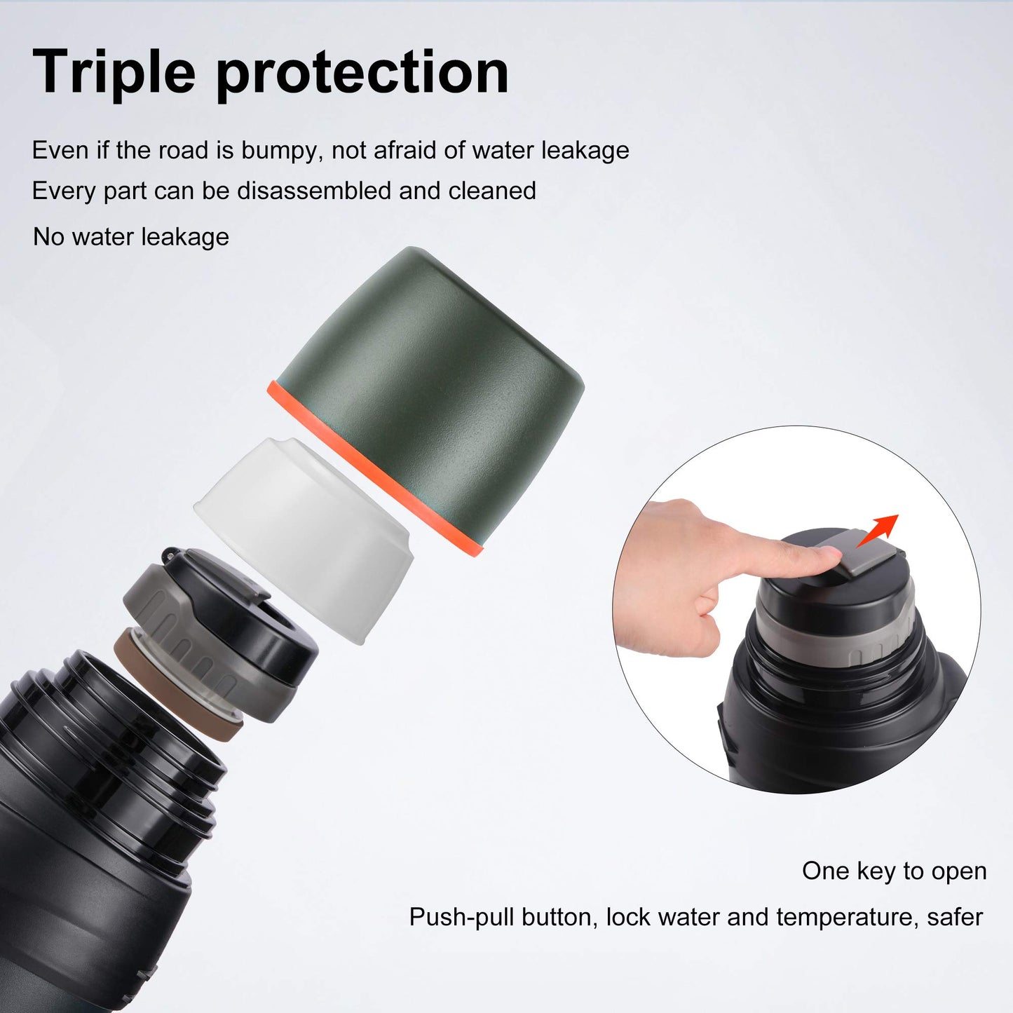 - LOKPESCO Large Coffee Flask | Hot and Cold Drinks | 2L/70oz -