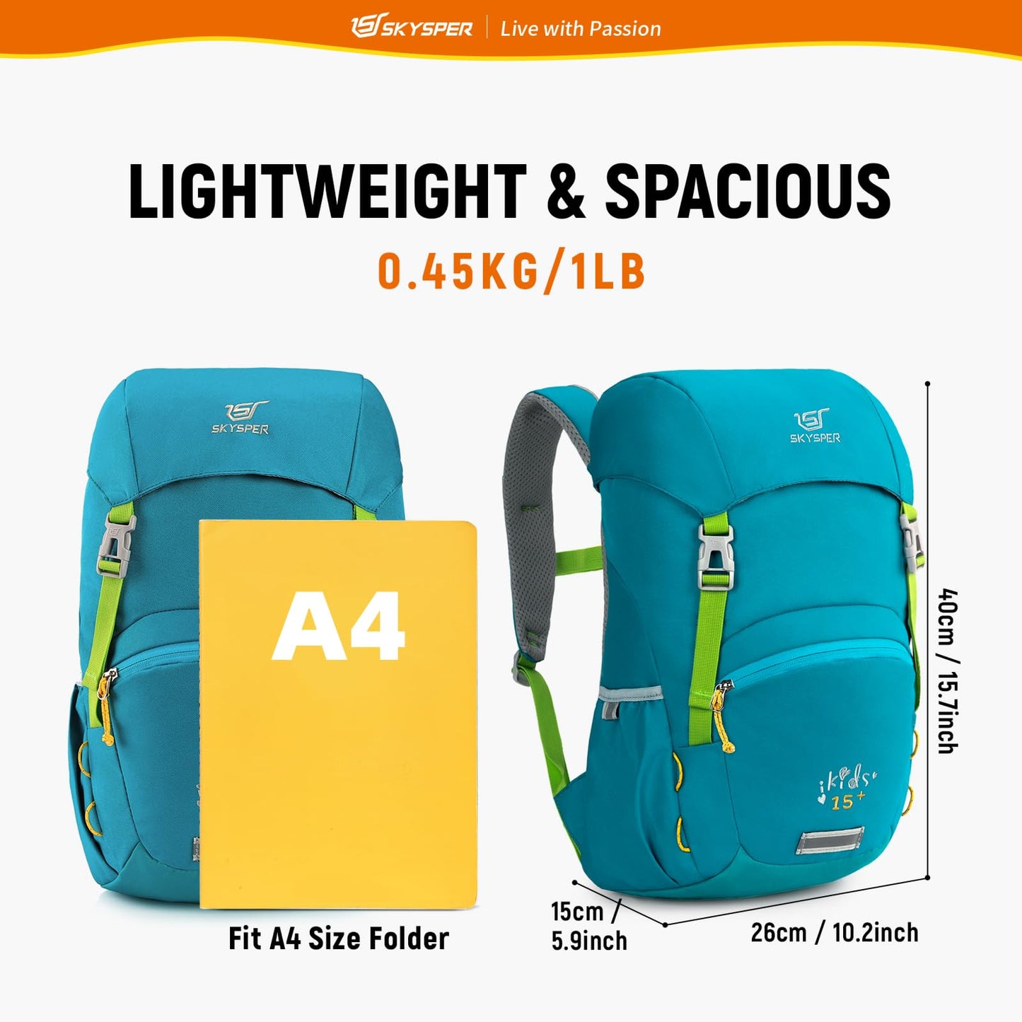- SKYSPER Kids Backpack for Boys Girls |  Primary School Bag -