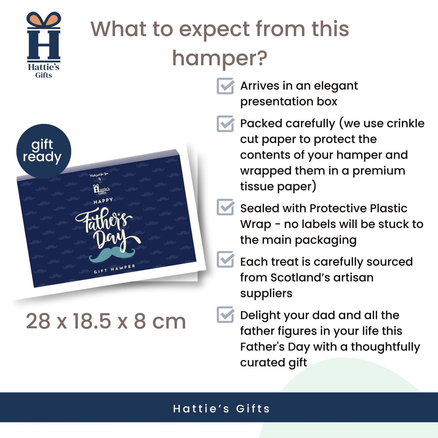 - Hattie's Gifts Fathers Day Hamper & Gourmet Gifts | Mens Gift Set | Afternoon Tea Hamper -