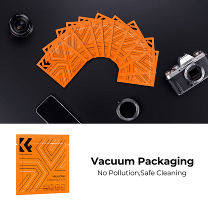 - K&F Concept 15-in-1 Camera Lens Cleaning Kit | DSLR Camera Lens Filter Cell Phones with Air Blowing | Cleaning Wipes*10 | 15ml Cleaning Cloths Liquid -
