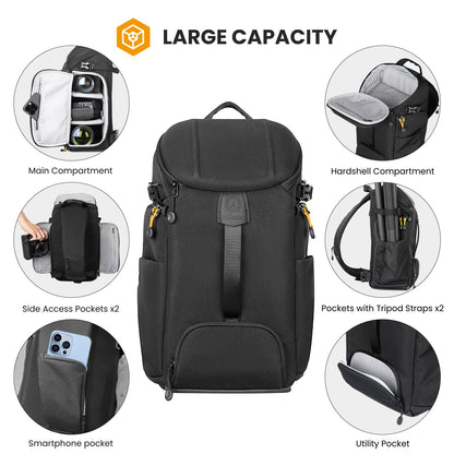 - TARION Large Camera Sling Bag | DSLR, Drone, Camera Slingpack | Black -