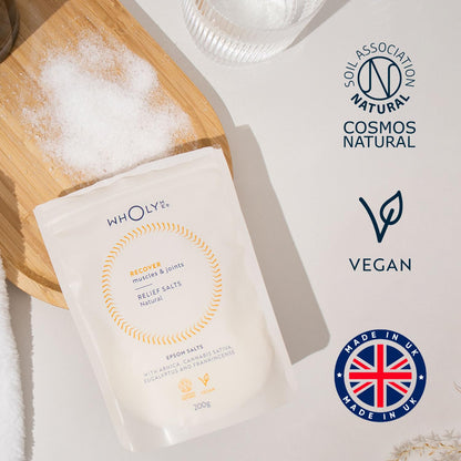 - WholyMe Epsom Bath Salts for Muscle Recovery
